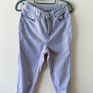 Topshop 26 Mom Jeans Light Purple